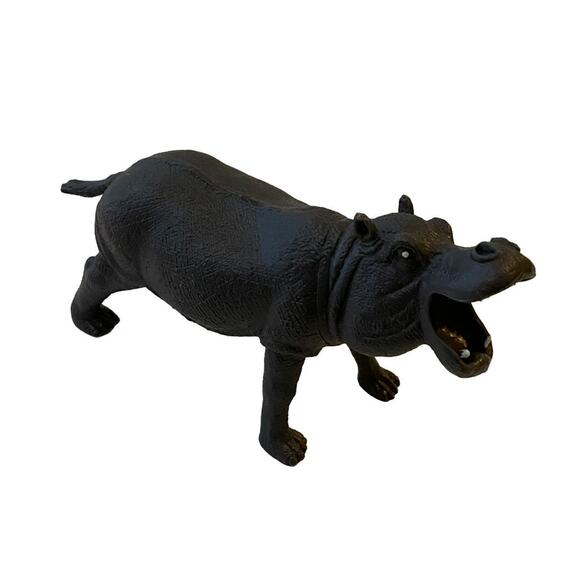 Greenbriar International Plastic Safari Animal Figurines Hippo Tiger Elephant - Picture 9 of 15